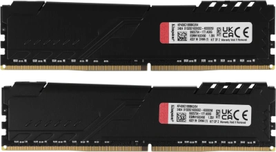 Память DDR4 2x32GB 3600MHz Kingston KF436C18BBK2/64 Fury Beast Black RTL Gaming PC4-28800 CL18 DIMM UDIMM 288-pin 1.35В dual rank с радиатором Ret