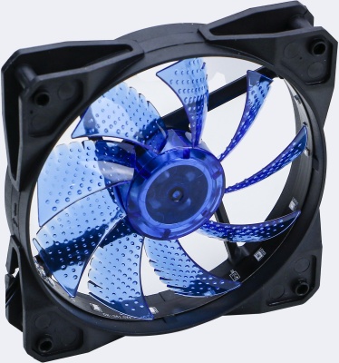 Вентилятор для корпуса Digma DFAN-LED-BLUE RGB 120х120x25 черный 3-pin 4-pin (Molex) 23дБ Ret