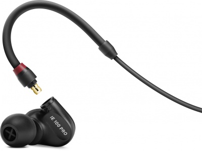 Наушники вкладыши Sennheiser IE 100 PRO 1.3м черный проводные в ушной раковине (508940)