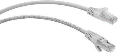 Патч-корд Cabeus PC-FTP-RJ45-CAT.5E-3M-LSZH F/UTP RJ-45 вил.-вилка RJ-45 кат.5E 3м серый LSZH