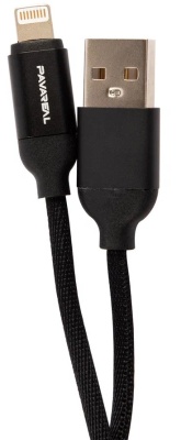 Кабель PAVAREAL PA-DC159 УТ000027310 USB (m)-Lightning (m) 1м черный коробка (упак.:1шт)