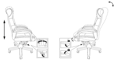 Кресло руководителя Бюрократ T-9928WALNUT черный кожа крестов. металл/дерево