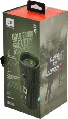 Колонка порт. JBL Flip 6 зеленый 30W 1.0 BT 10м 4800mAh (JBLFLIP6GREN)