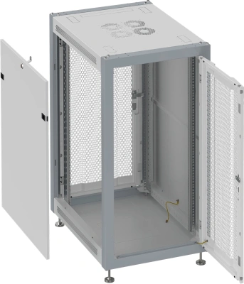 Шкаф коммутационный Sysmatrix (SL 6615.733) напольный 15U 600x600мм пер.дв.перфор. задн.дв.перфор. 800кг серый 450мм 37кг 800мм IP20 металл