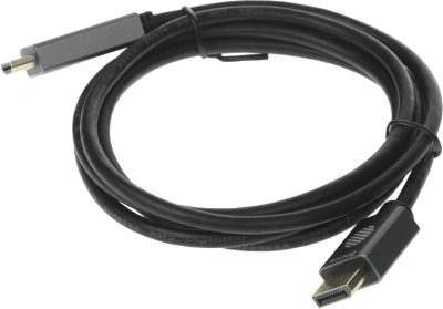 Кабель аудио-видео Cactus CS-DP-HDMI-1.2-2 DisplayPort (m)/HDMI (m) 2м. позолоч.конт. черный