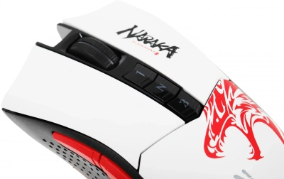 Мышь A4Tech Bloody R90 Plus Naraka белый/рисунок оптическая 5000dpi беспров. USB 7but