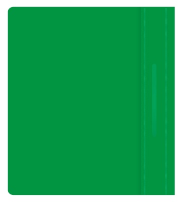 Папка-скоросшиватель Бюрократ Люкс -PSL20A5GRN A5 прозрач.верх.лист пластик зеленый 0.14/0.18