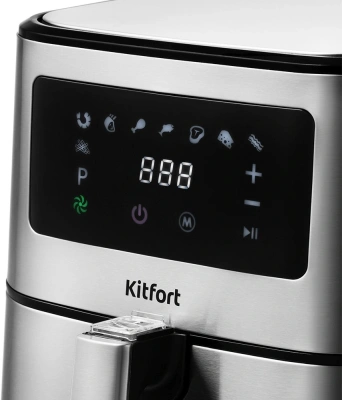 Аэрогриль Kitfort KT-2228 5.5л 1700Вт серебристый (КТ-2228)