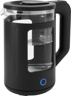 Чайник электрический Vitek VT-WK1082 1.7л. 2000Вт черный корпус: стекло