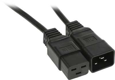 Шнур питания Rem R-16-Cord-C19-C20-1.8 C19-C20 проводник.:3x1.5мм2 1.8м 220В 16А (упак.:1шт) черный