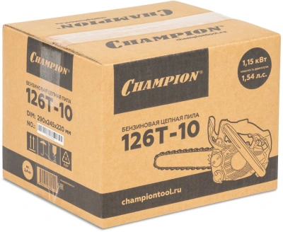 Бензопила Champion 126T-10 1150Вт 1.54л.с. дл.шины:10" (25cm)