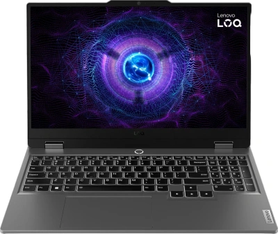 Ноутбук Lenovo LOQ 15IRX9 Core i7 13645HX 16Gb SSD512Gb NVIDIA GeForce RTX4050 6Gb 15.6" IPS FHD (1920x1080) без ОС grey WiFi BT Cam (83DV01HPSA)