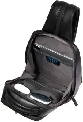 Рюкзак слинг Piquadro Urban CA6801UB00/N черный натур.кожа
