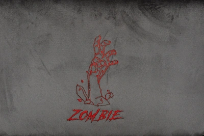 Кресло игровое Zombie Apocalypse серый Holland 18 с подголов. крестов. пластик черный пластик черный