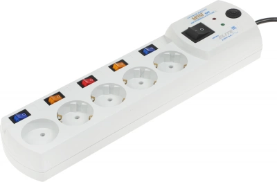 Сетевой фильтр Most EHV 2м (5 розеток) белый (коробка)