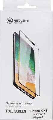 Защитное стекло для экрана Redline черный для Apple iPhone X/XS/11 Pro 1шт. (УТ000012295)