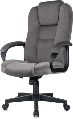 Кресло руководителя Бюрократ CH-800 Fabric темно-серый крестов. пластик