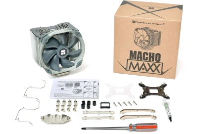 Устройство охлаждения(кулер) Thermalright Macho-Maxx Soc-AM5/AM4/1200/1700/1851 серебристый 4-pin 25.6dB Al 635gr Ret