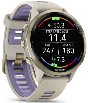 Смарт-часы Garmin Forerunner 970 47мм 1.4" AMOLED корп.серый рем.серый/синий (010-02969-12)