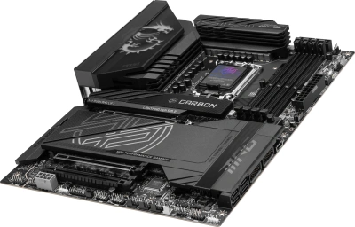 Материнская плата MSI MPG Z890 CARBON WIFI Soc-1851 Intel Z890 4xDDR5 ATX AC`97 8ch(7.1) 5Gigabit + 2.5Gigabit Ethernet RAID+HDMI