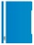 Папка-скоросшиватель Бюрократ Люкс -PSL20BLUE A4 прозрач.верх.лист пластик синий 0.14/0.18