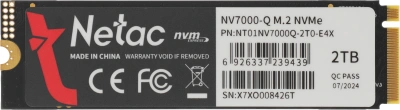 Накопитель SSD Netac PCIe 4.0 x4 2TB NT01NV7000Q-2T0-E4X NV7000Q M.2 2280