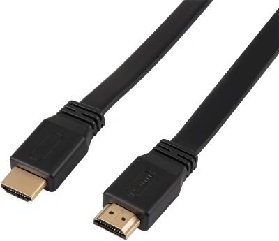 Кабель аудио-видео Buro BU-HDMI-FLAT-v1.4-1.5m HDMI (m)/HDMI (m) 1.5м. черный