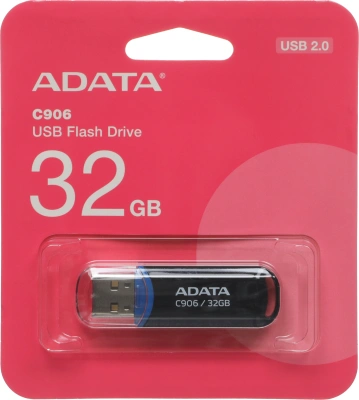 Флеш Диск A-Data 32Gb Classic C906 AC906-32G-RBK USB2.0 черный