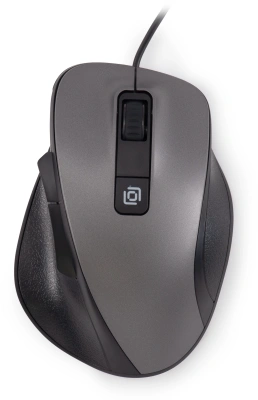 Мышь Оклик 504M черный/серый оптическая 3600dpi silent USB 6but (2004741)