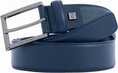 Ремень мужской Piquadro Modus Special CU5927MOS/BLU 125х3.5см синий натур.кожа