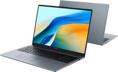 Ноутбук Huawei MateBook D 16 MCLG-X Core i7 13700H 16Gb SSD1Tb Intel Iris Xe graphics 16" IPS (1920x1200) без ОС grey space WiFi BT Cam (53014HYK)