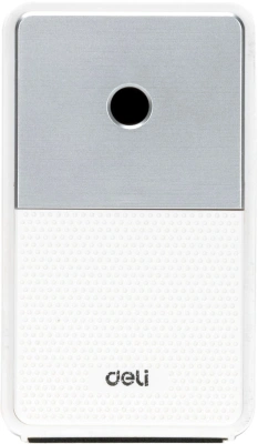 Точилка для карандашей механическая Deli 71160White 1 отверстие пластик белый