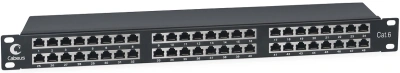 Патч-панель Cabeus PLHD-48-CAT.6-SH-DUAL IDC-1U 19" 1U 48xRJ45 кат.6 FTP