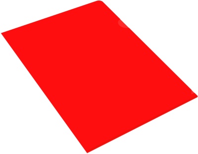 Папка-уголок Бюрократ -E310N/1RED непрозрачный A4 пластик 0.18мм красный