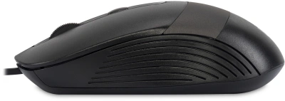 Мышь Оклик 310M черный/серый оптическая 2400dpi USB для ноутбука 4but (1869096)