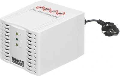 Стабилизатор напряжения Powercom TCA-1200 600Вт 1200ВА белый