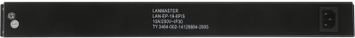 Блок распределения питания Lanmaster LAN-EP19-8P/S гор.размещ. 8xSchuko базовые 10A без вилки
