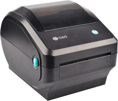 Термопринтер G&G GG-D410 203dpi 152мм/с/USB для печ.накл. черный