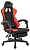 Кресло игровое Zombie Weaver черный/красный ткань/эко.кожа с подголов. крестов. пластик подст.для ног пластик черный