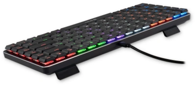 Клавиатура Оклик K615X механическая серый/серебристый USB slim Multimedia for gamer LED (1934413) кабель 1.5м