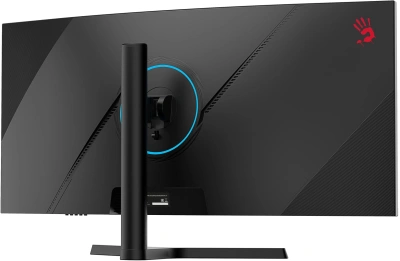 Монитор Bloody 34" MN340W черный VA LED 1ms 21:9 HDMI M/M матовая HAS Piv 300cd 178гр/178гр 3440x1440 180Hz G-Sync FreeSync DP UW USB 5.7кг