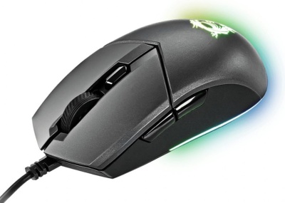 Мышь MSI Clutch GM11 черный оптическая 5000dpi USB 5but (S12-0402030-CLA)