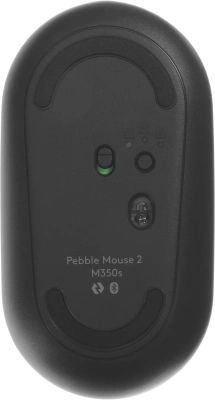 Мышь Logitech Pebble 2 M350S графитовый оптическая 4000dpi silent беспров. BT для ноутбука 2but (910-006988)
