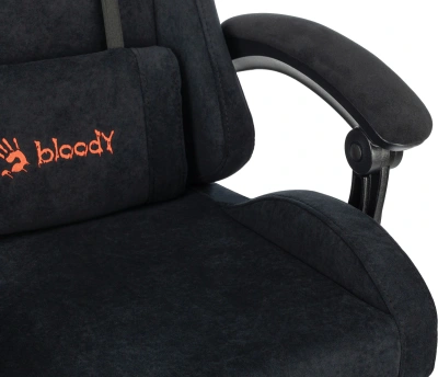 Кресло игровое A4Tech Bloody GC-560 черный Formula 999 искусственная замша с подголов. крестов. металл