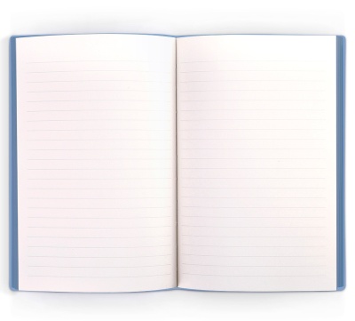 Блокнот Deli 22284BLUE 210х143мм искусст. кожа 96л синий