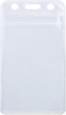 Бейдж для пропуска Deli E5759 68х118мм вертикальный без крепления ПВХ прозрачный (упак.:10шт)