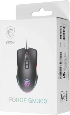 Мышь MSI Forge GM300 черный оптическая 7200dpi USB 6but (S12-0402300-HH9)