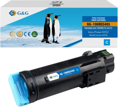 Картридж лазерный G&G GG-106R03485 106R03477/106R03485 голубой (2400стр.) для Xerox Phaser 6510DN/WC 6515DN