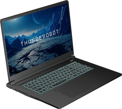 Ноутбук Thunderobot Range 17 G2A Evo Ryzen 7 H255 16Gb SSD1Tb NVIDIA GeForce RTX5050 8Gb 17.3" IPS FHD (1920x1080) Windows 11 Pro black WiFi BT Cam (JT009U00QRU)
