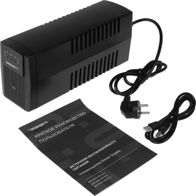 Источник бесперебойного питания Ippon Back Basic 1050 Euro 600Вт 1050ВА черный